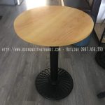 BÀN TRÒN CHÂN GANG HOA CÚC